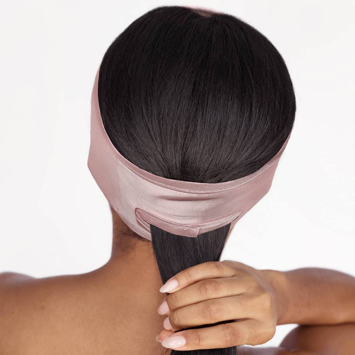 KITSCH Satin Sleep Headband - Blush