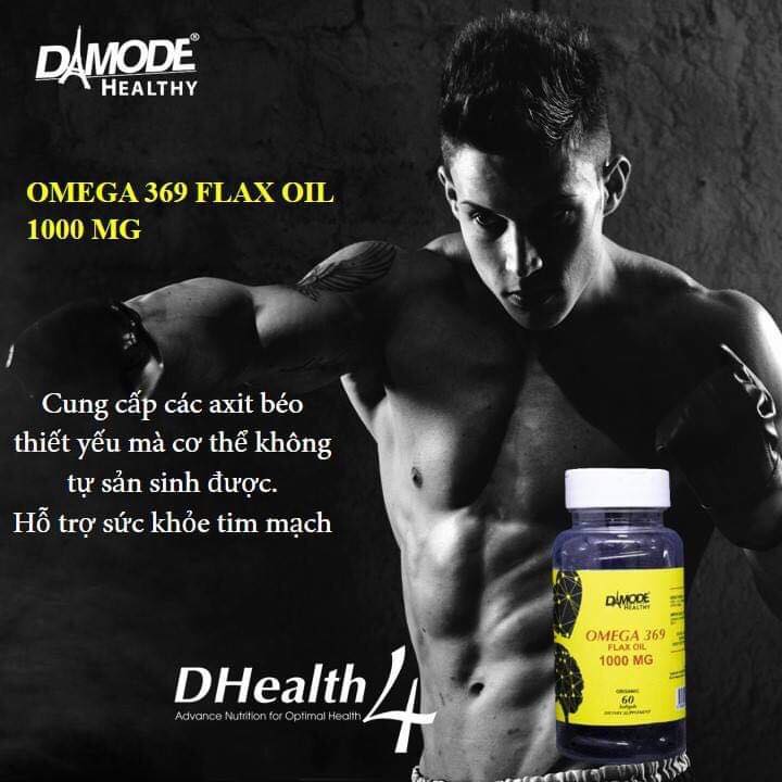 DAMODE HEALTHY Omega 369 Flax Oil 1000 mg
