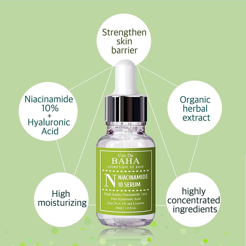 Cos de Baha Niacinamide 10% + Zinc 1% Serum 30 ml