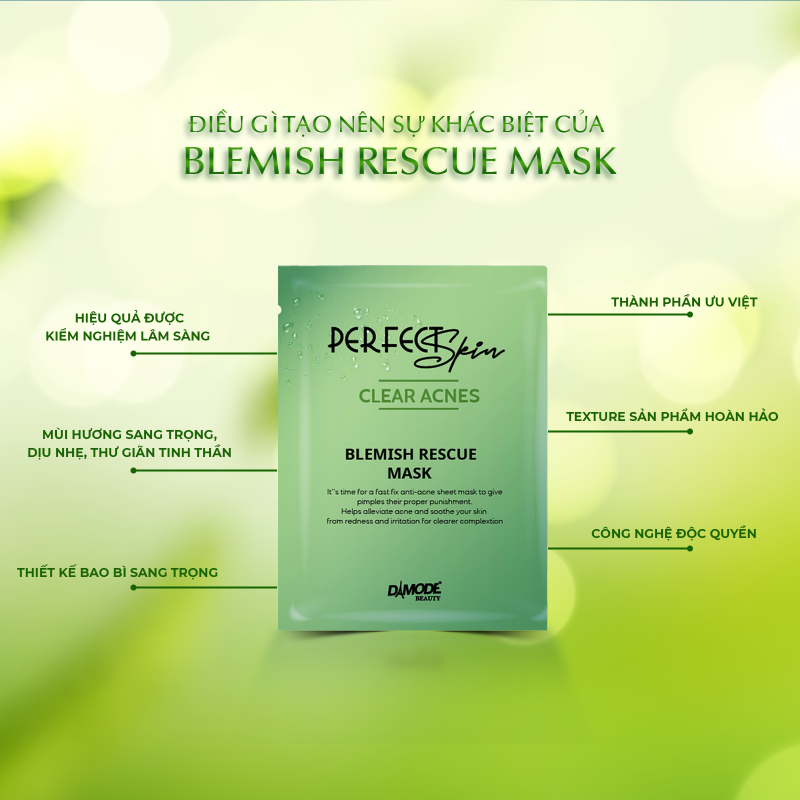 DAMODE BEAUTY Blemish Rescue Mask 25 g x 8