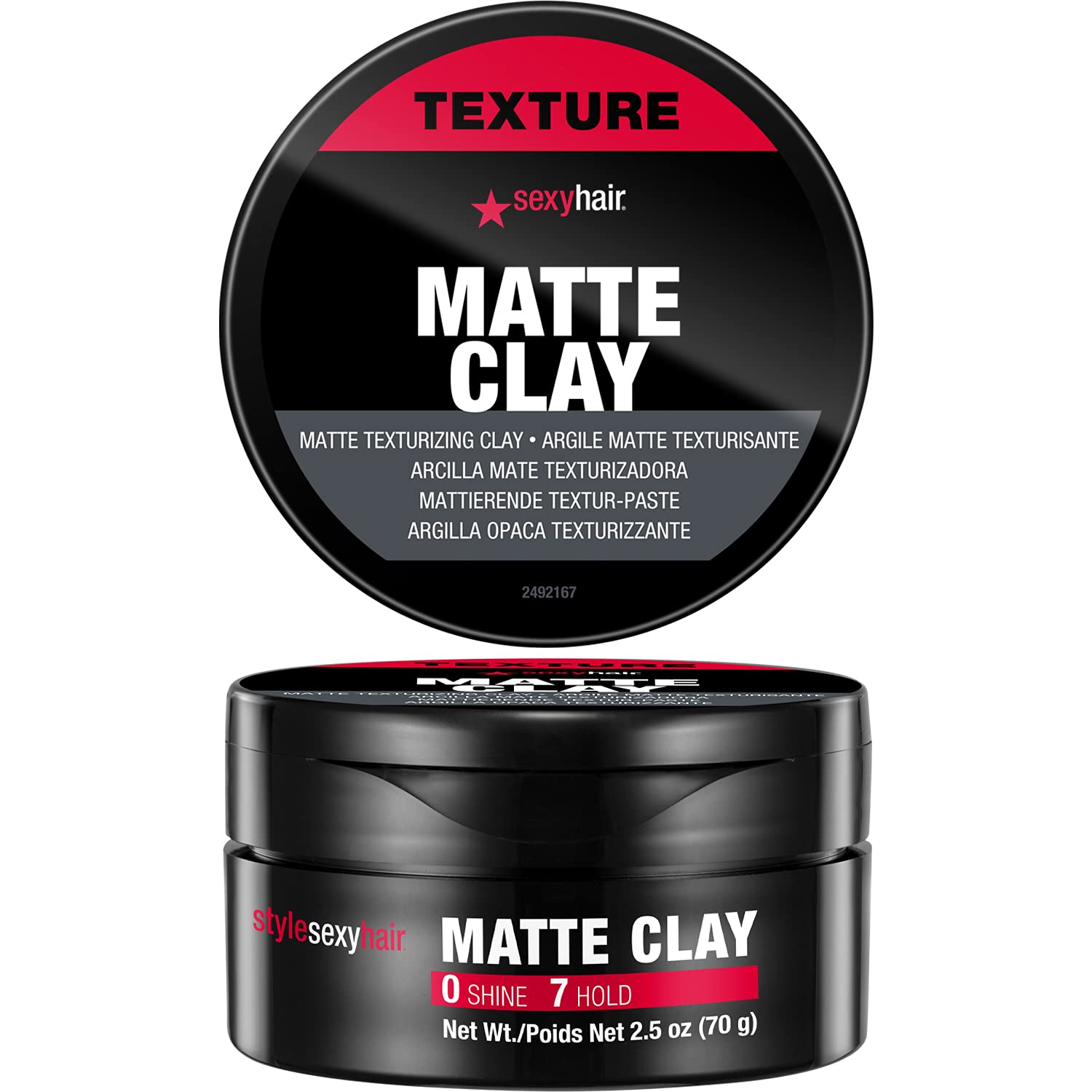 SexyHair Style Matte Clay Matte Texturizing Clay - 2.5 oz (Buy 3 Get 1 Free Mix & Match)