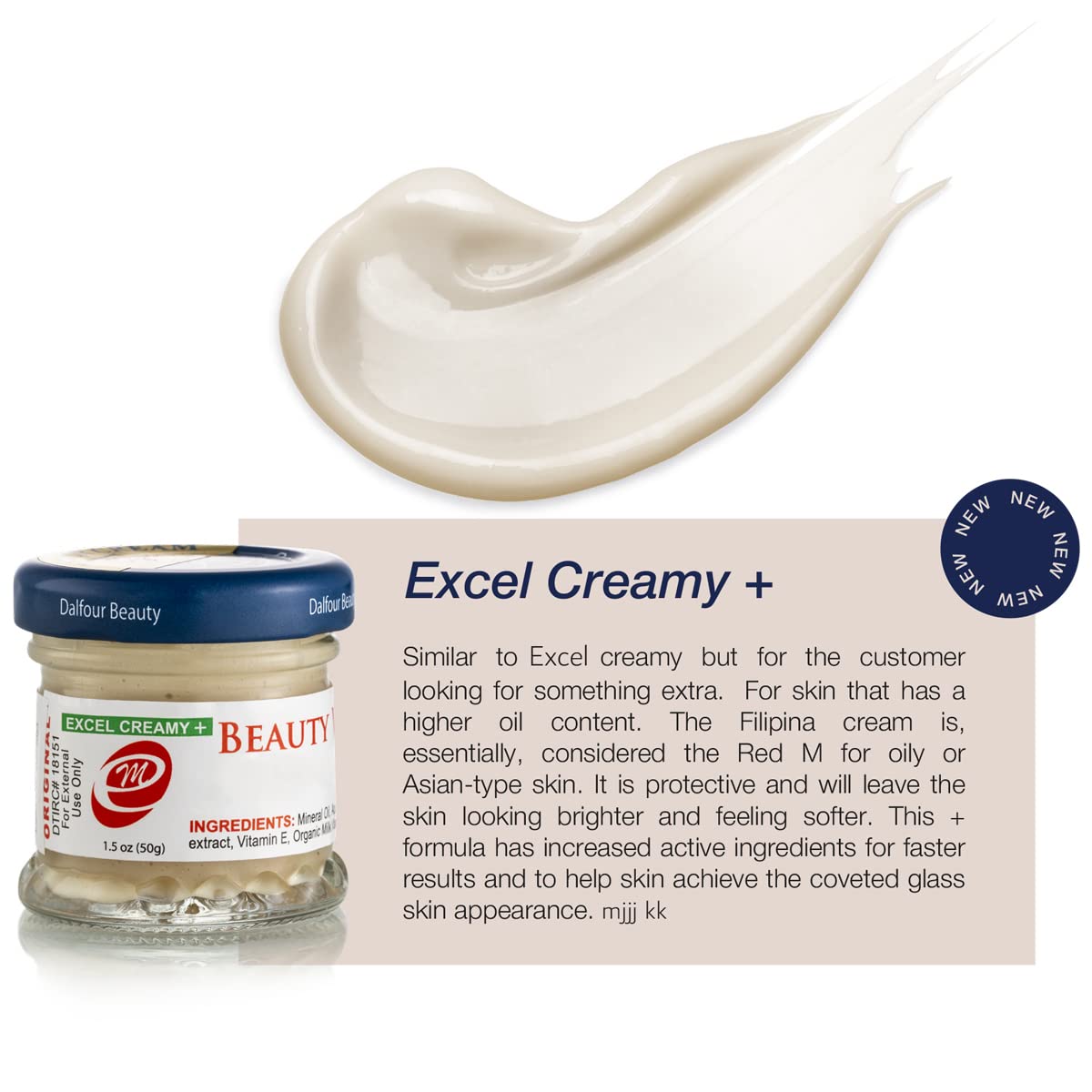 Dalfour Beauty Excel Creamy + 50g