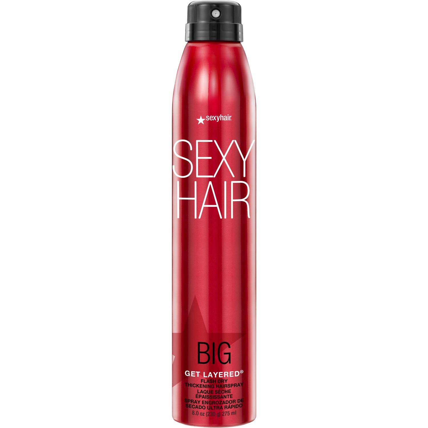 SexyHair Big Get Layered Flash Dry Thickening Hairspray - 8 oz (Buy 3 Get 1 Free Mix & Match)