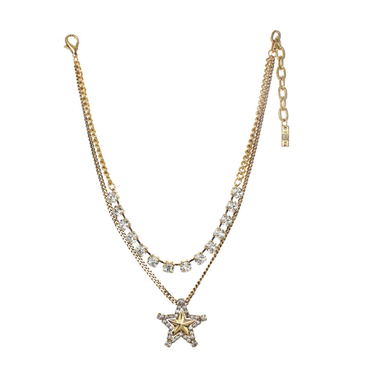 [PRE-ORDER] Tova Layered Star In Gold Necklace