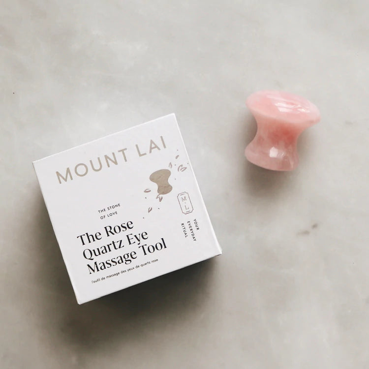 Mount Lai The De-Puffing Rose Quartz Eye Massage Tool