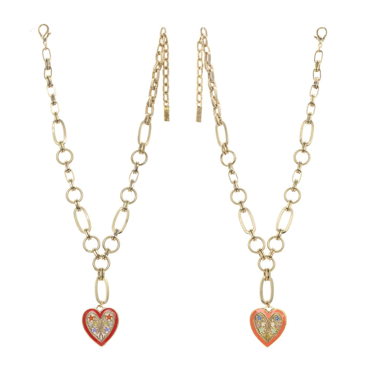 [PRE-ORDER] Tova Reversible Heart Necklace (Buy 2 Get 1 Free Mix & Match)