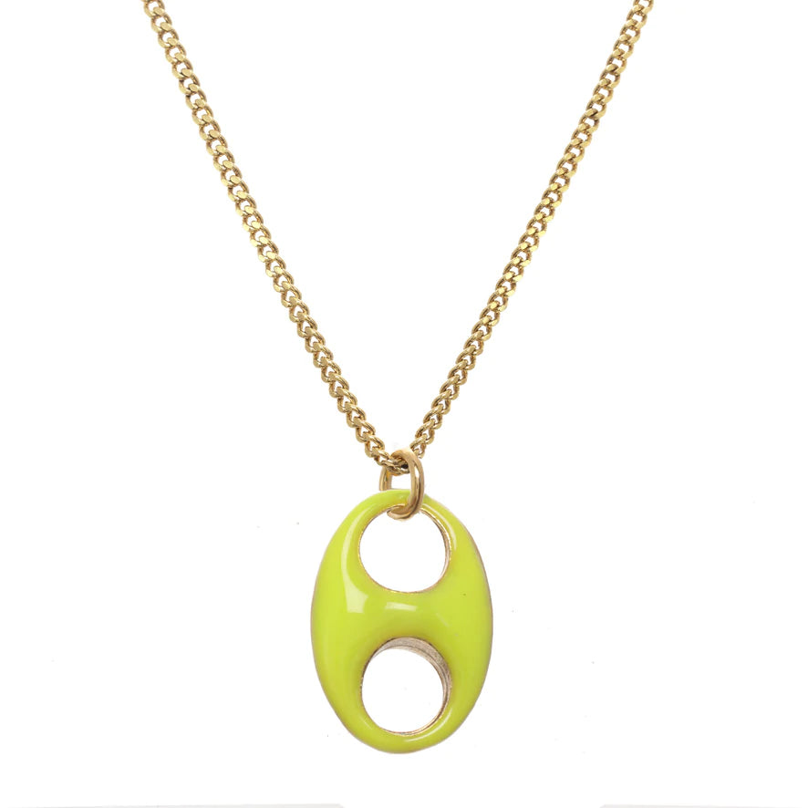 [PRE-ORDER] Tova Amherst Reversible Single Necklace Lilac / Bright Yellow (Buy 2 Get 1 Free Mix & Match)