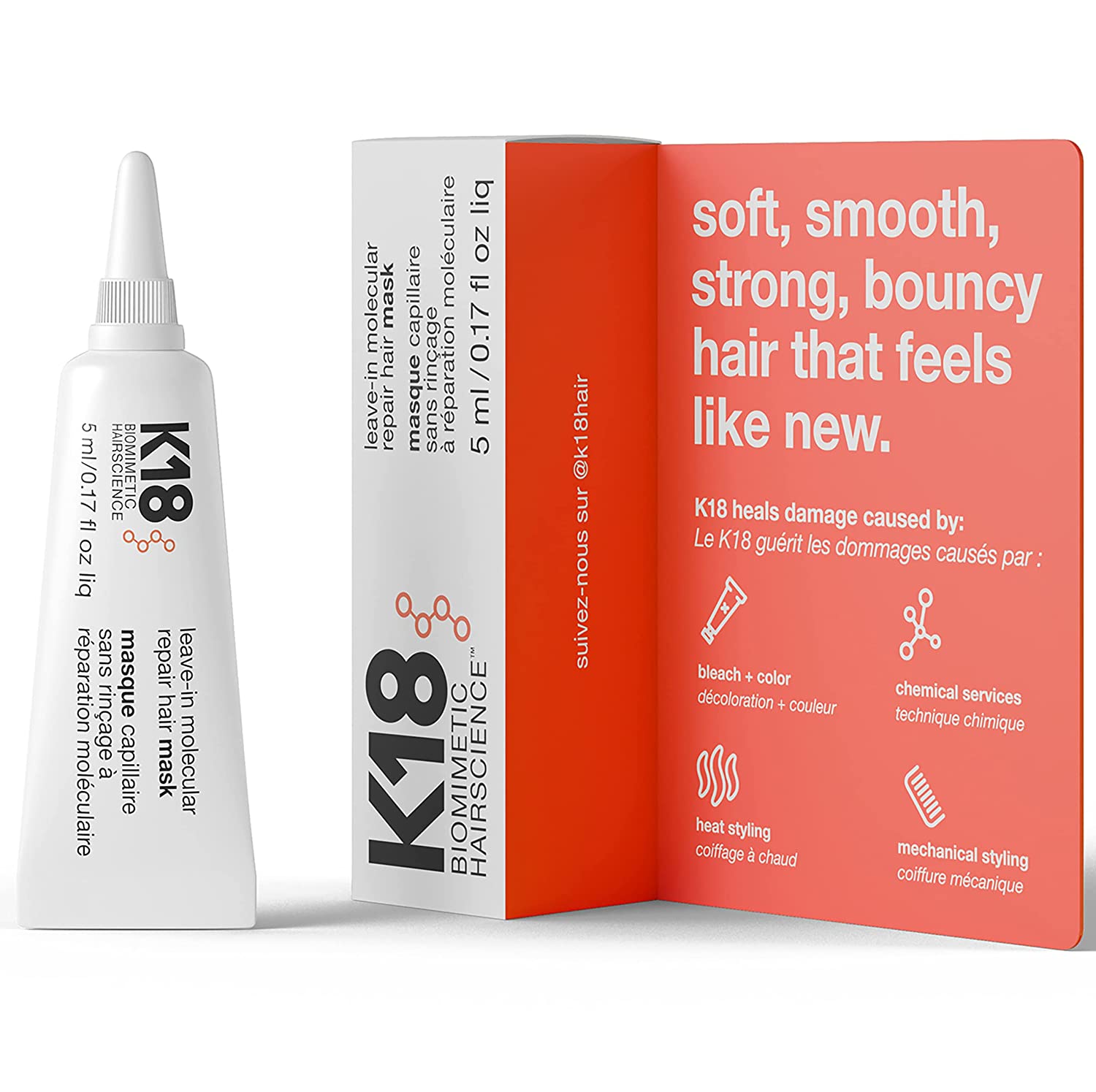 K18 LEAVE-IN MOLECULAR REPAIR HAIR MASK (Buy 3 Get 1 Free Mix & Match)