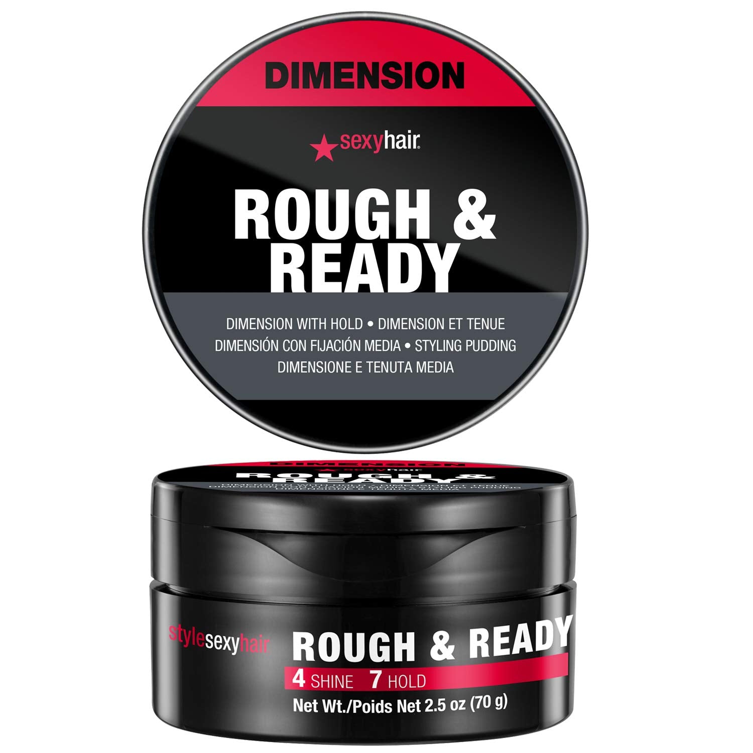 SexyHair Style Rough & Ready Dimension with Hold Styling Putty - 2.5 oz (Buy 3 Get 1 Free Mix & Match)