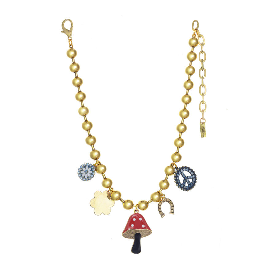 [PRE-ORDER] Tova Shroom Charm Necklace in Red (Buy 2 Get 1 Free Mix & Match)