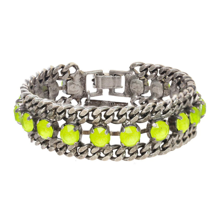 [PRE-ORDER] Tova Maeve Bracelet in Antique Silver Electric Yellow (Buy 2 Get 1 Free Mix & Match)