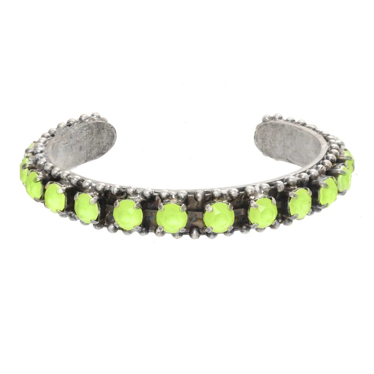 [PRE-ORDER] Tova Mini Coco Cuff In Antique Silver Electric Yellow (Buy 2 Get 1 Free Mix & Match)