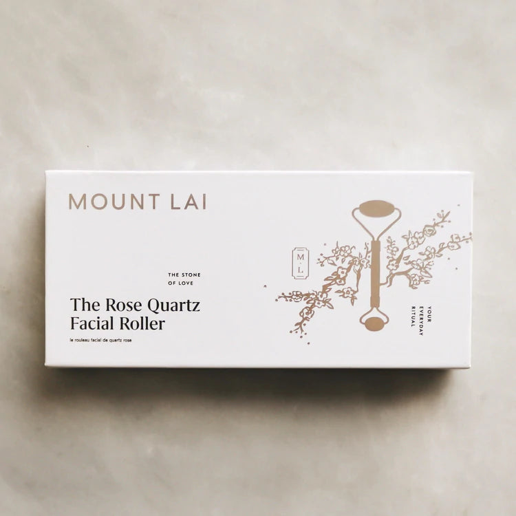 Mount Lai The De-Puffing Rose Quartz Facial Roller