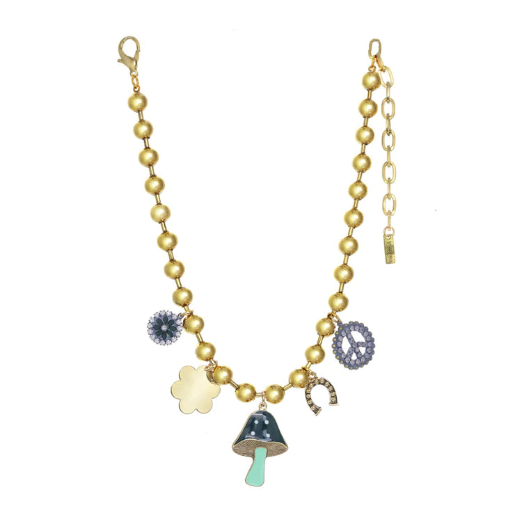 [PRE-ORDER] Tova Shroom Charm Necklace in Green (Buy 2 Get 1 Free Mix & Match)