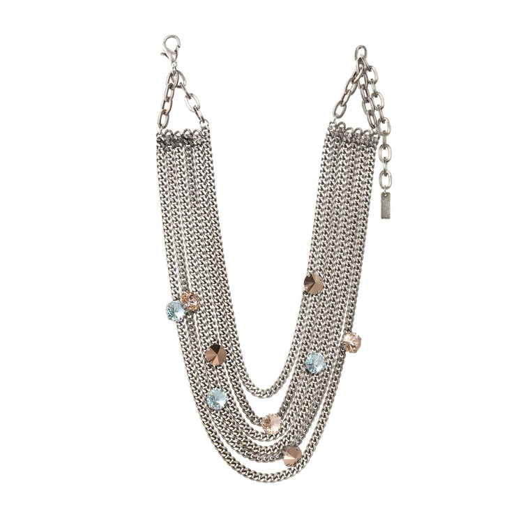 [PRE-ORDER] Tova Kimberly Necklace in Antique Silver/ Multi (Buy 2 Get 1 Free Mix & Match)