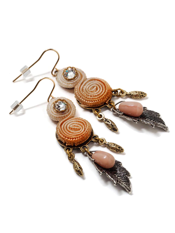 Grandmother's Buttons OMBRÉ SWIRL EARRINGS (Buy 2 Get 1 Free Mix & Match)