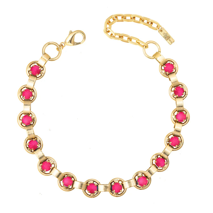 [PRE-ORDER] Tova Link Necklace in Electric Pink (Buy 2 Get 1 Free Mix & Match)