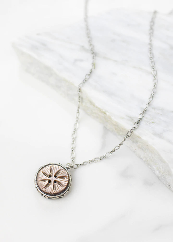 Grandmother's Buttons Janus Necklace in Silver [PRE-ORDER] (Buy 2 Get 1 Free Mix & Match)