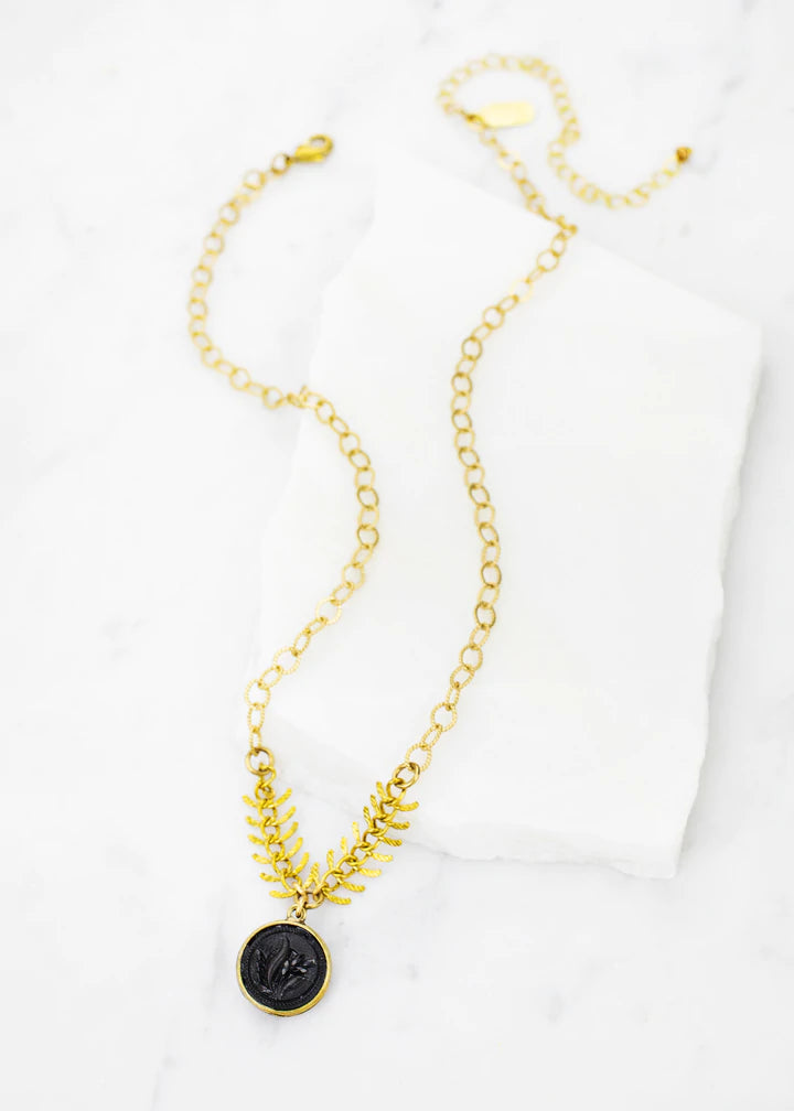 Grandmother's Buttons Chelsea in Jet Necklace [PRE-ORDER] (Buy 2 Get 1 Free Mix & Match)