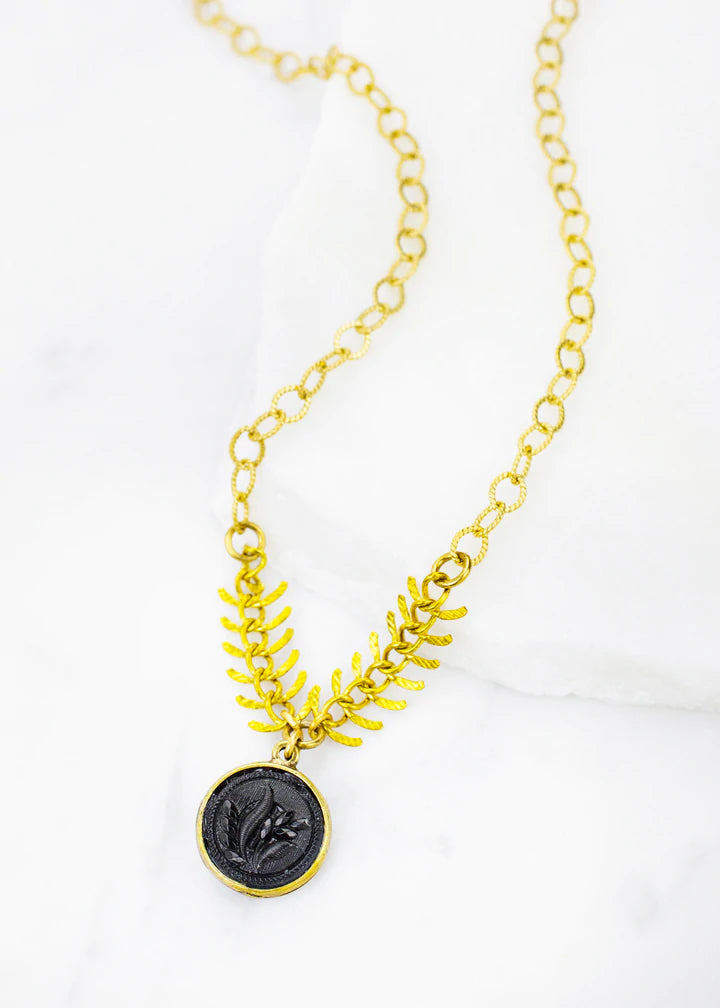 Grandmother's Buttons Chelsea in Jet Necklace [PRE-ORDER] (Buy 2 Get 1 Free Mix & Match)