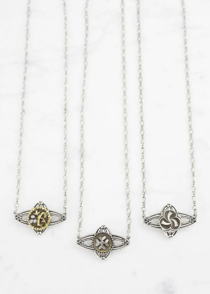 Grandmother's Buttons Miette in Silver Necklace [PRE-ORDER] (Buy 2 Get 1 Free Mix & Match)