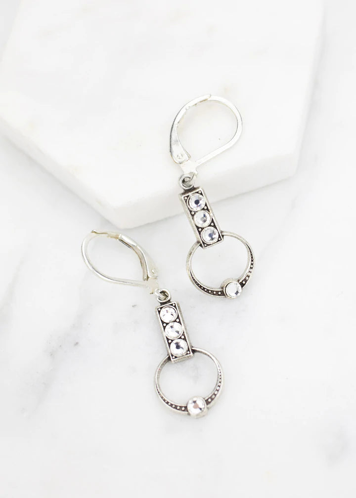 Grandmother's Buttons Delicate Deco in Silver Earrings [PRE-ORDER] (Buy 2 Get 1 Free Mix & Match)