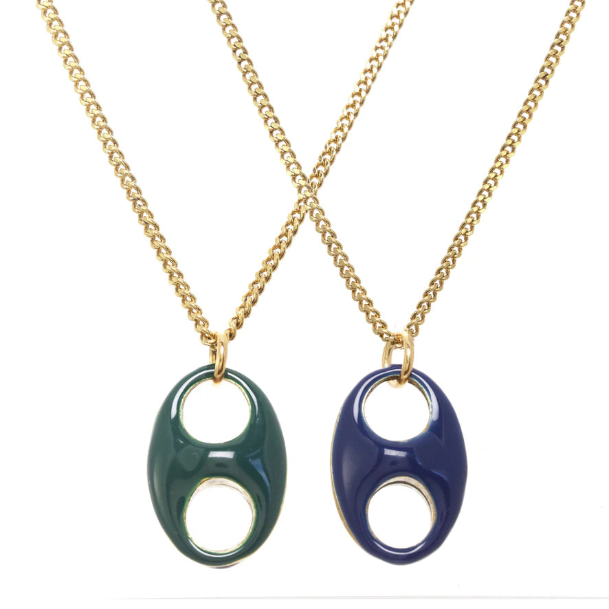 [PRE-ORDER] Tova Amherst Reversible Single Necklace Forest Green / Navy (Buy 2 Get 1 Free Mix & Match)