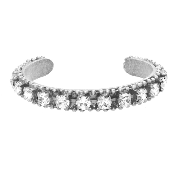 [PRE-ORDER] Tova Mini Coco Cuff In Antique Silver Clear (Buy 2 Get 1 Free Mix & Match)