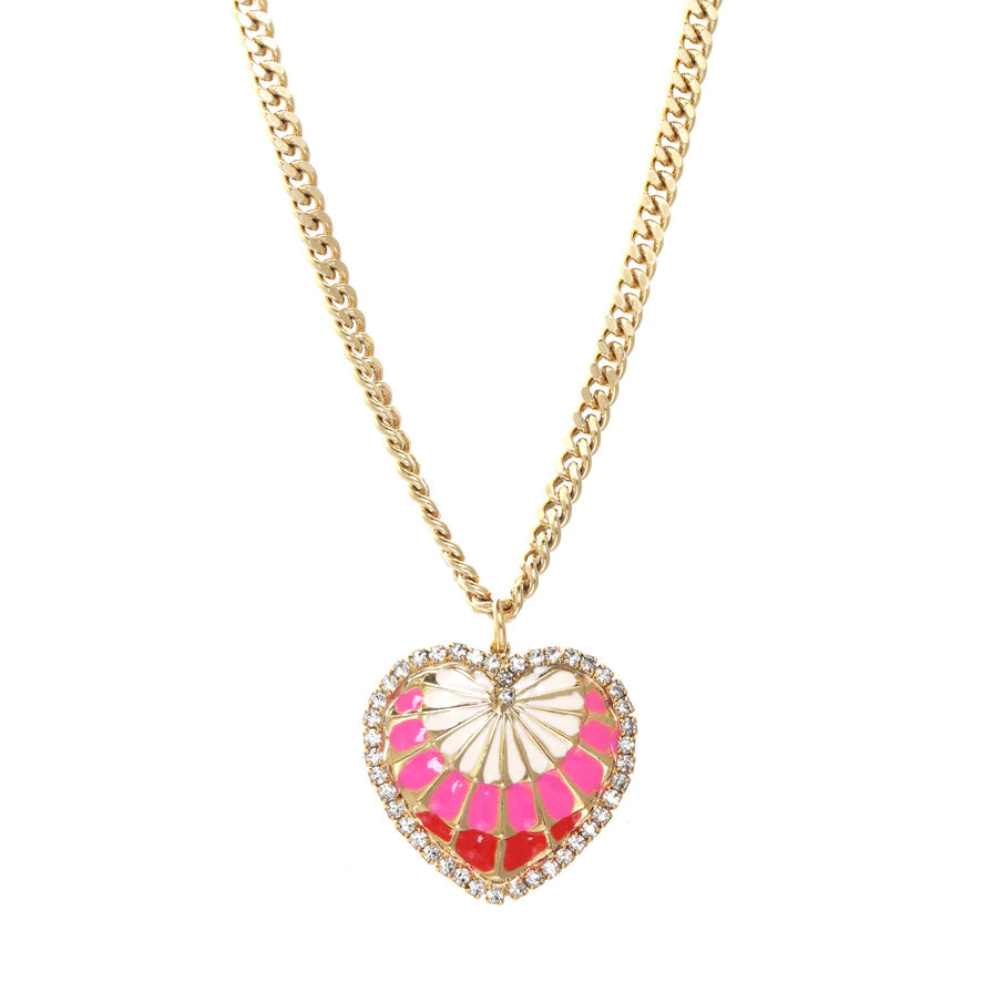 [PRE-ORDER] Tova Ombre Heart Necklace (Buy 2 Get 1 Free Mix & Match)