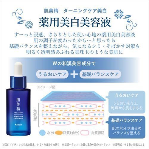 Kracie Hadabisei Medicated Whitening Facial Serum (30ml/1oz.) Japan