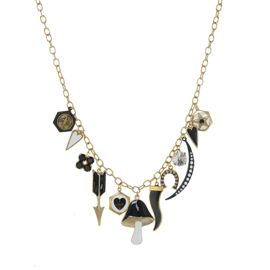 [PRE-ORDER] Tova Black and White Charm Necklace (Buy 2 Get 1 Free Mix & Match)