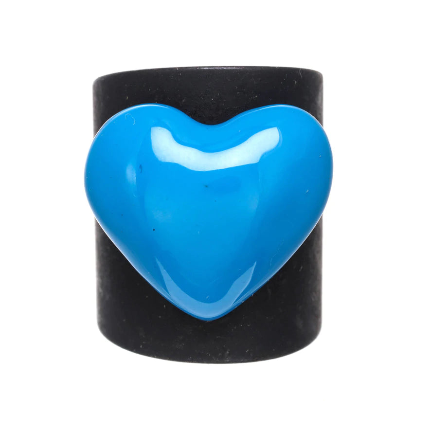 [PRE-ORDER] Tova Royal Blue Puff Heart Ring (Buy 2 Get 1 Free Mix & Match)