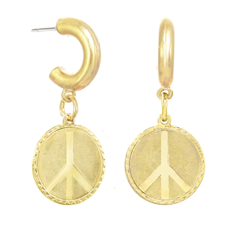[PRE-ORDER] Tova Peace Hoops (Buy 2 Get 1 Free Mix & Match)
