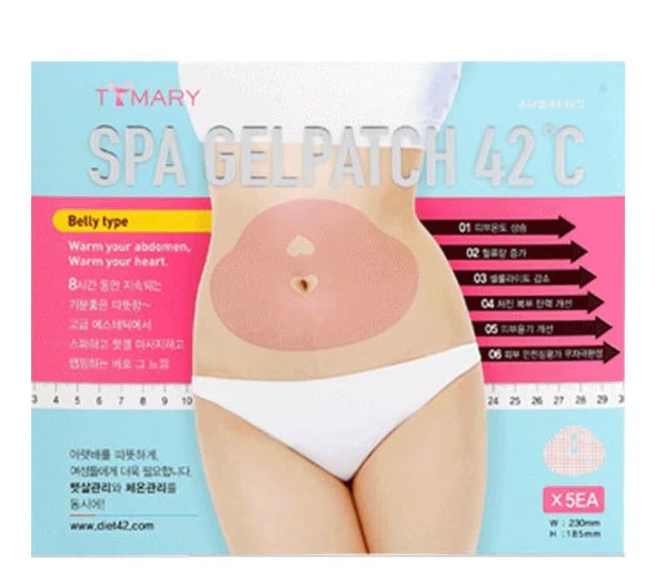 TT Mary Spa Gelpatch 42°C - 5 Patches Applicator Wrap Slimming Heating