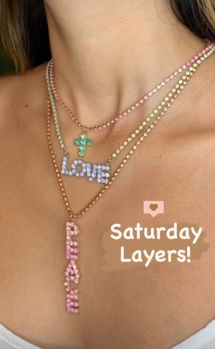 [PRE-ORDER] Tova LOVE Marquee Necklace Patina (Buy 2 Get 1 Free Mix & Match)