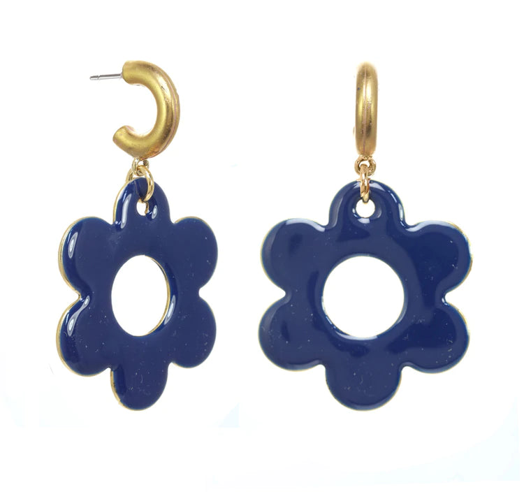 [PRE-ORDER] Tova Dixie Navy Earrings (Buy 2 Get 1 Free Mix & Match)