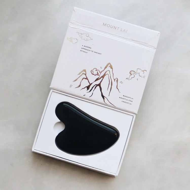 Mount Lai The Black Obsidian Gua Sha Facial Lifting Tool