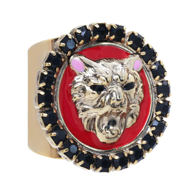 [PRE-ORDER] Tova Lion Ring with Red (Buy 2 Get 1 Free Mix & Match)