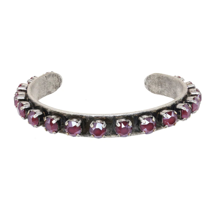 [PRE-ORDER] Tova Kelly Antique Silver Burgundy Cuff (Buy 2 Get 1 Free Mix & Match)