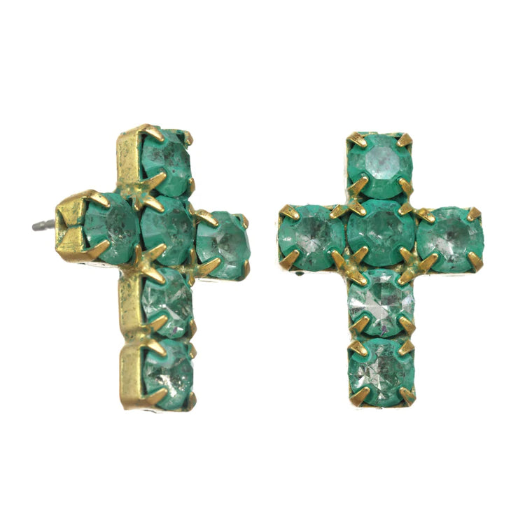 [PRE-ORDER] Tova Cross Post Ear Patina (Buy 2 Get 1 Free Mix & Match)