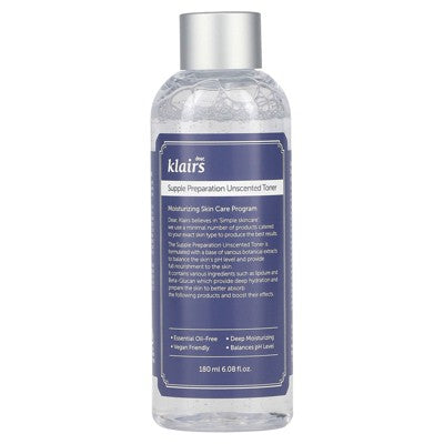 Dear, Klairs, Supple Preparation Unscented Toner, 6.08 fl oz (180 ml)