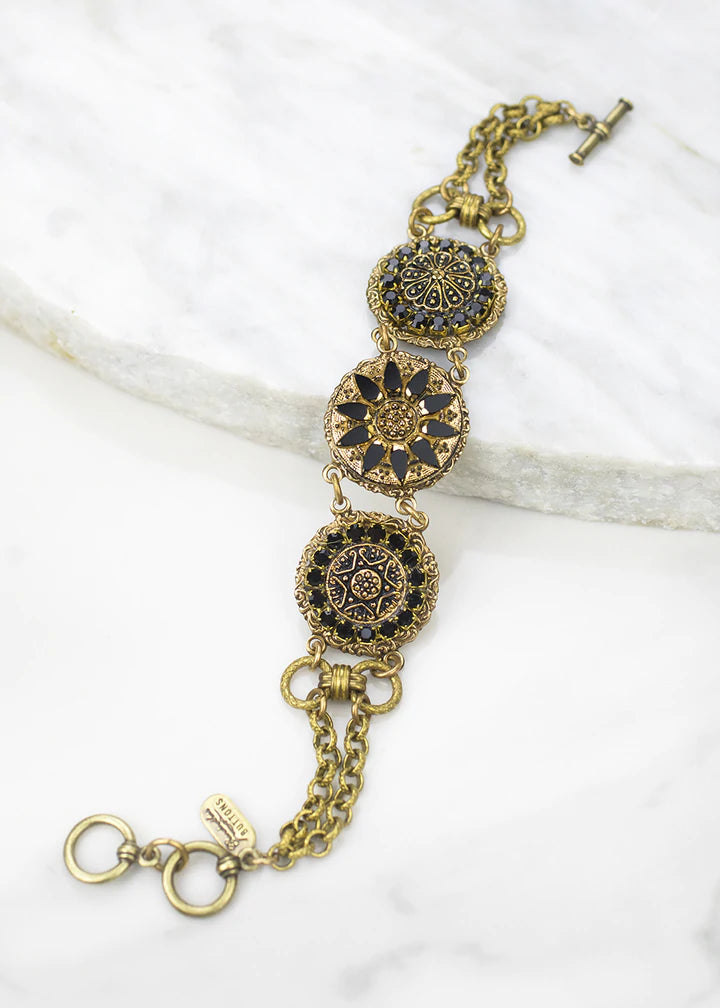 Grandmother's Buttons Gilded Lace Bracelet [PRE-ORDER] (Buy 2 Get 1 Free Mix & Match)