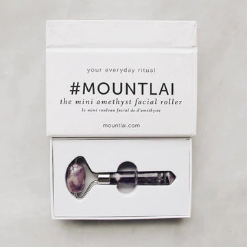 Mount Lai The Mini De-Puffing Amethyst Facial Roller