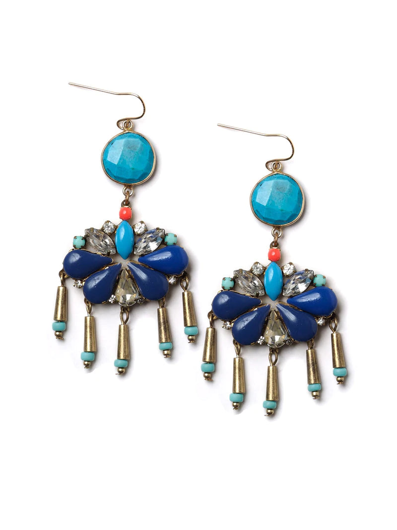 [PRE-ORDER] BLUE STATEMENT EARRINGS #N21E (Buy 2 Get 1 Free Mix & Match)