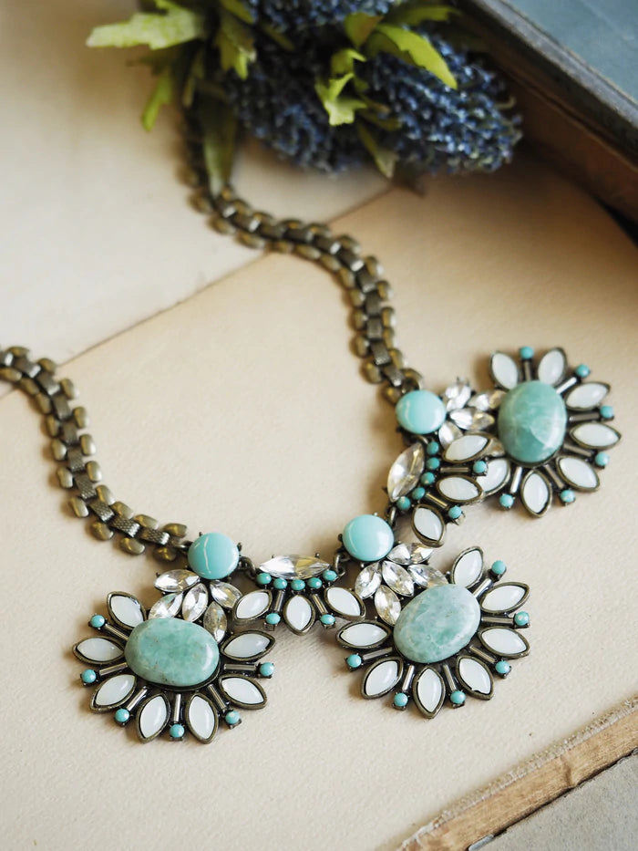 [PRE-ORDER] SUMMER BLUES STATEMENT NECKLACE (Buy 2 Get 1 Free Mix & Match)