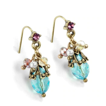 Sweet Romance Ocean Cluster Earrings E1355