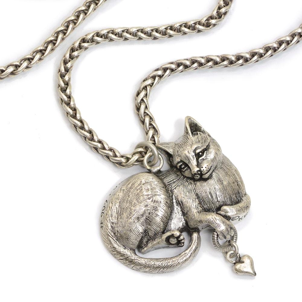 Sweet Romance Cheshire Cat Sculpture Pedant Necklace N1439 (Buy 2 Get 1 Free Mix & Match)