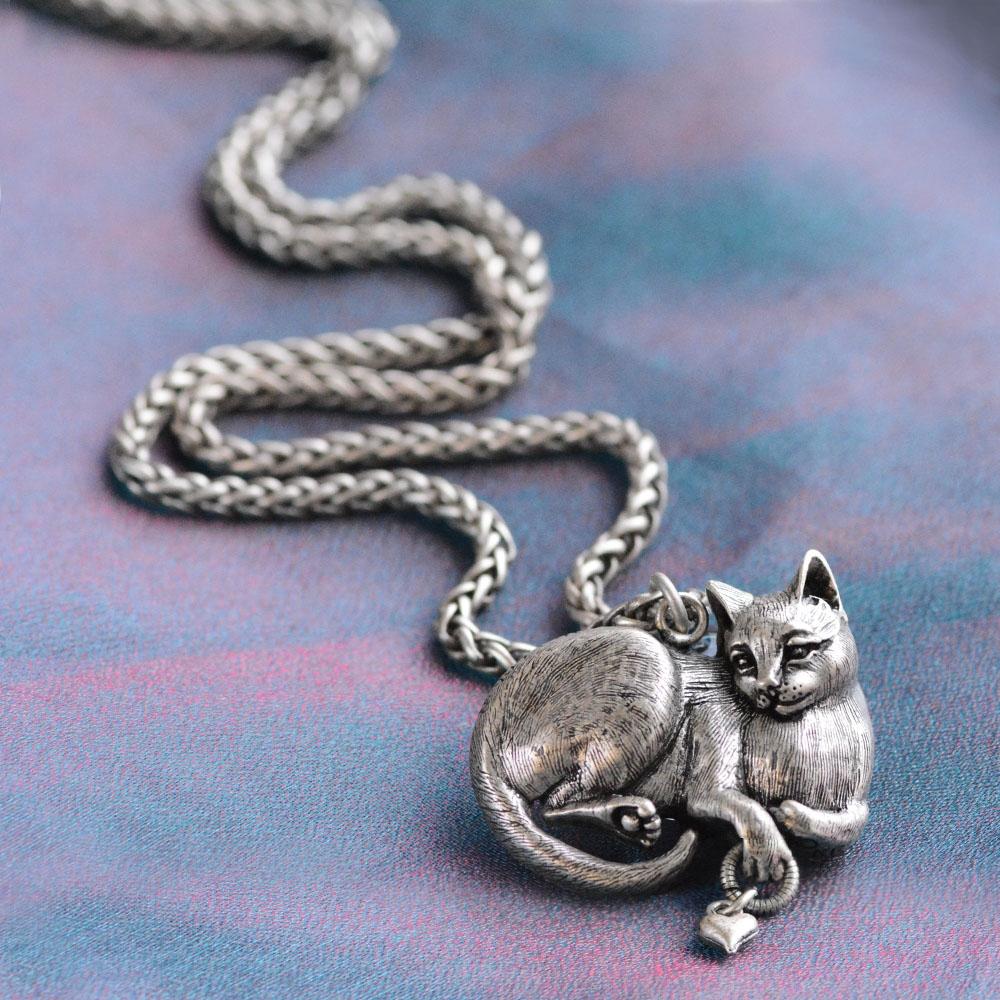 Sweet Romance Cheshire Cat Sculpture Pedant Necklace N1439 (Buy 2 Get 1 Free Mix & Match)