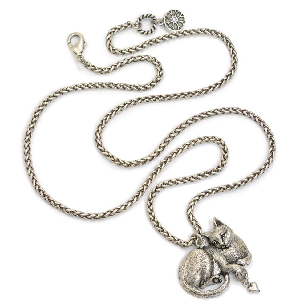 Sweet Romance Cheshire Cat Sculpture Pedant Necklace N1439 (Buy 2 Get 1 Free Mix & Match)