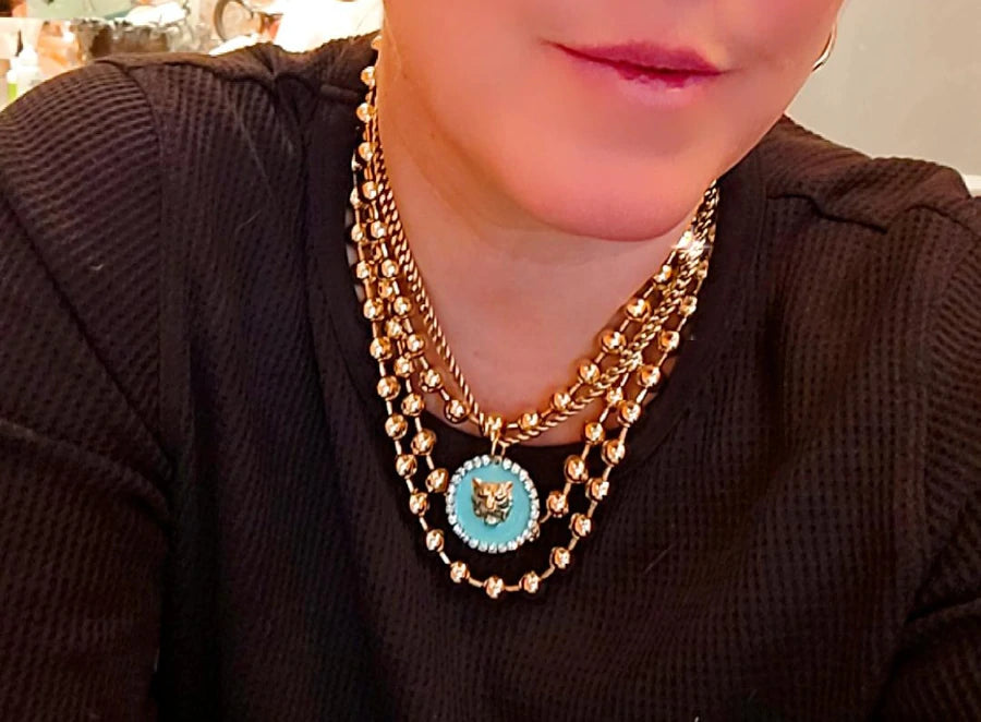 [PRE-ORDER] Tova Fang Necklace in Turquoise (Buy 2 Get 1 Free Mix & Match)
